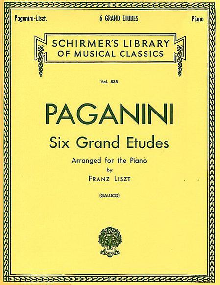 6 Grandes Études After N. Paganini (Piano) - FRANZ LISZT