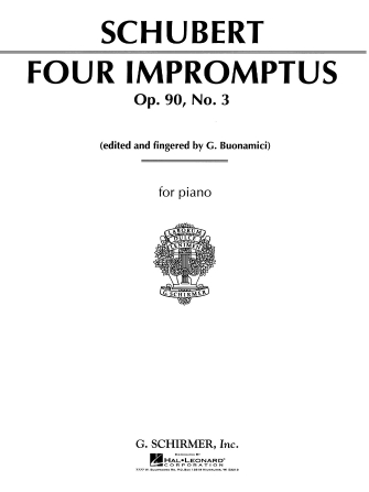 Impromptu, Op. 90 No. 3 In G Major (Piano) - FRANZ SCHUBERT