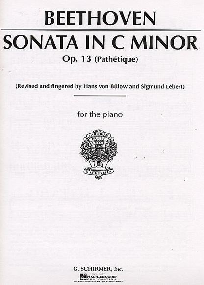 Sonata In C Minor, Op. 13 &#39;Pathetique&#39; (Piano) - LUDWIG VAN BEETHOVEN