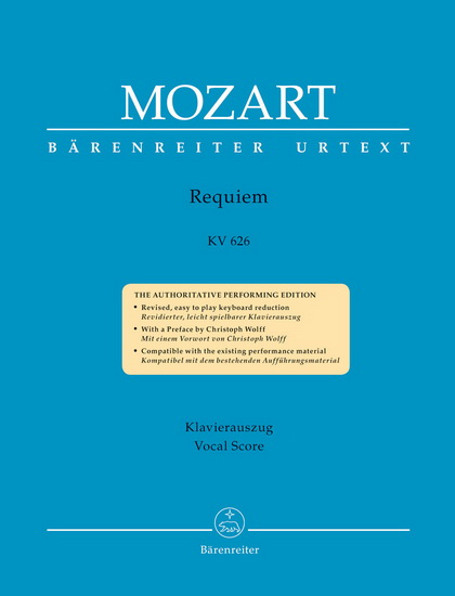 Requiem, KV 626 (Choeur SATB & Piano) - WOLFGANG AMADEUS MOZART