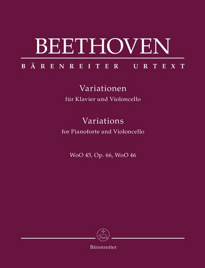 Variations For Pianoforte And Violoncello, WoO 45, Op. 66, WoO 46 (Violoncelle & Piano) - LUDWIG VAN BEETHOVEN