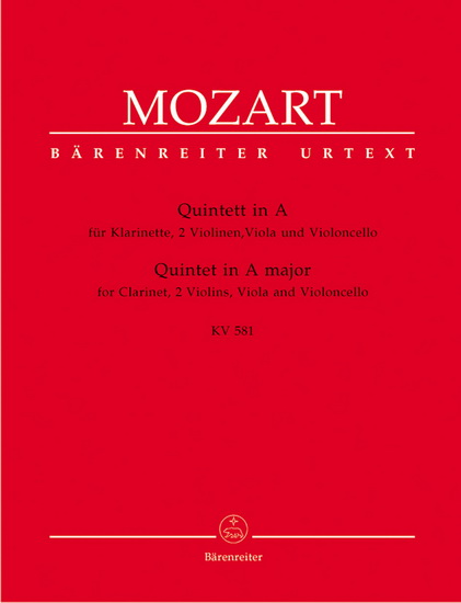 Quintet In A Major, KV 581 (Clarinette, 2 Violons, Alto & Violoncelle) - WOLFGANG AMADEUS MOZART