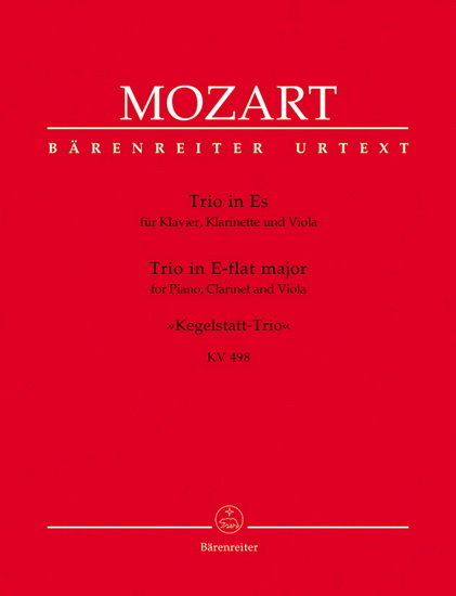Trio In Eb Major, KV 498 'Kegelstatt-Trio' (Clarinette, Alto & Piano) - WOLFGANG AMADEUS MOZART