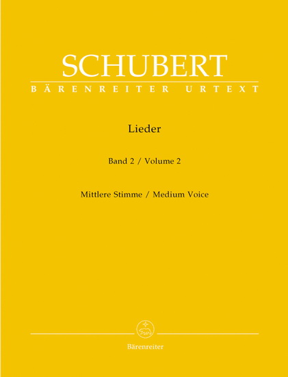 Lieder, Vol. 2 (Voix Moyenne & Piano) - FRANZ SCHUBERT