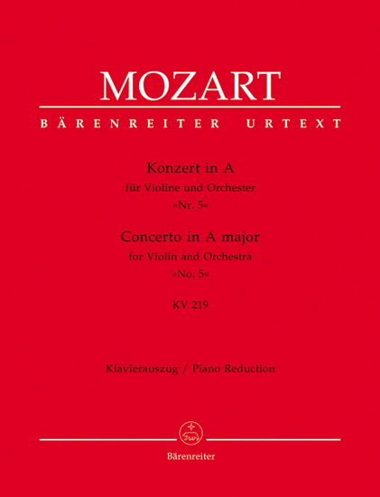 Concerto In A Major No. 5, KV 219 (Violon & Piano) - WOLFGANG AMADEUS MOZART