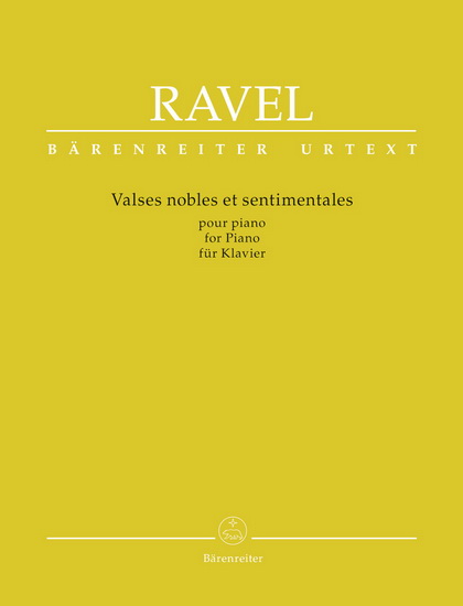 Valses Nobles Et Sentimentales (Piano) - MAURICE RAVEL