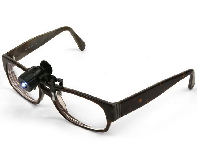 Lampe clip lunettes