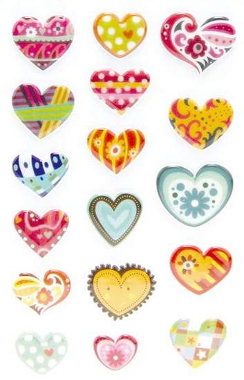 Autocollants coeurs pep