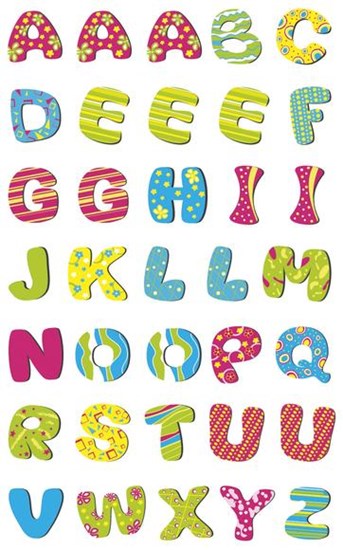 Autocollants alphabet pep&#39;s