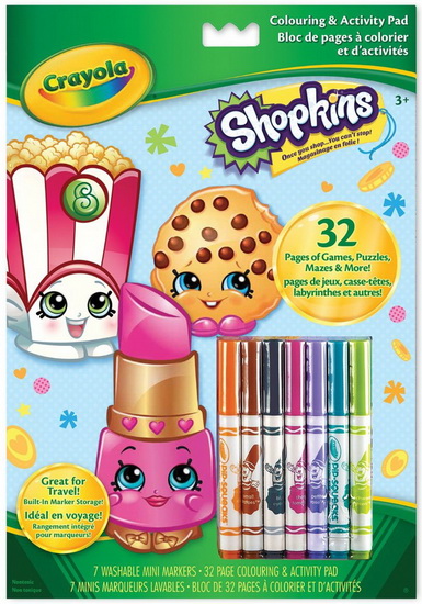 Cahier A Colorier Avec Marqueurs Shopkins Games Toys Renaud Bray