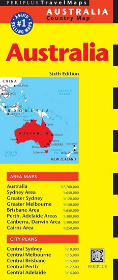 Australia travel map - COLLECTIF