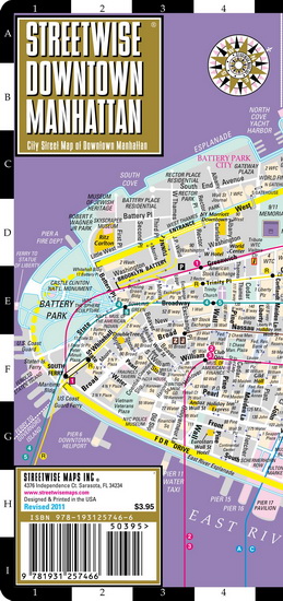 Streetwise downtown manhattan map - STREETWISE MAPS