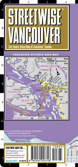 Streetwise Vancouver Map - STREETWISE MAPS