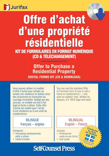 Offre d&#39;achats d&#39;une propriété résidentielle - JURIFAX