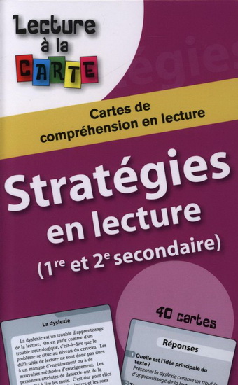 Stratégies en lecture, 1re et 2e secondaire - DOMINIQUE DUFOUR