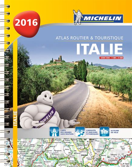 Italie 2016 : atlas routier et touristique - COLLECTIF