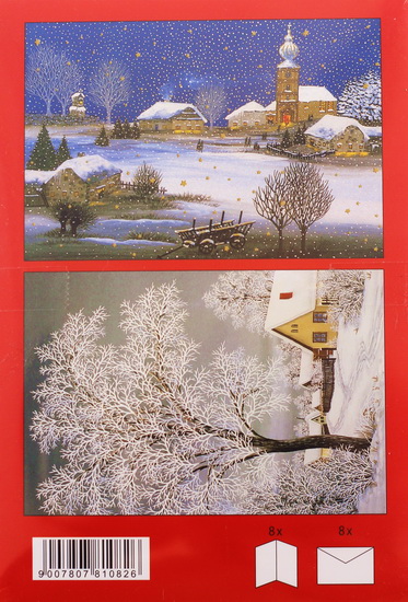 Boite de cartes Paysages enneigés (8)