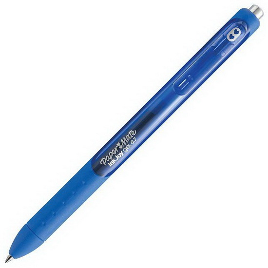 Stylo gel rétractable Inkjoy bleu 0.7mm