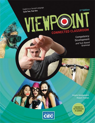 View Point: english as a second language: Cycle two, year one: Competency development and text-based grammar with interactive activities and short stories, print version + students access web 1 year 2nd ed. - ANGELO GEORGAKATOS