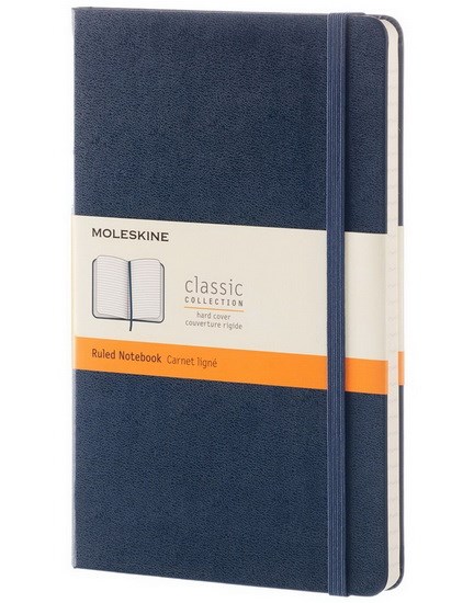 Cahier Classic ligné Large Rigide Bleu 240p