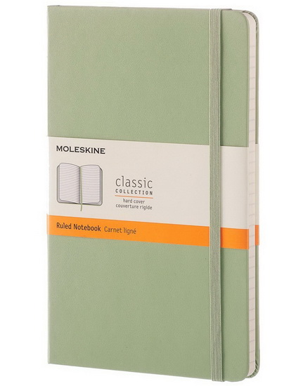Cahier Classic ligné Large Rigide Vert saule 240p