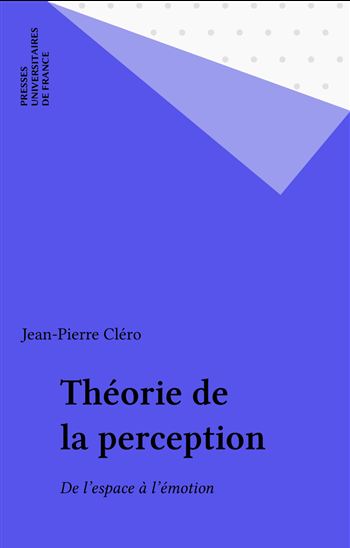 Théorie de la perception - JEAN-P CLERO