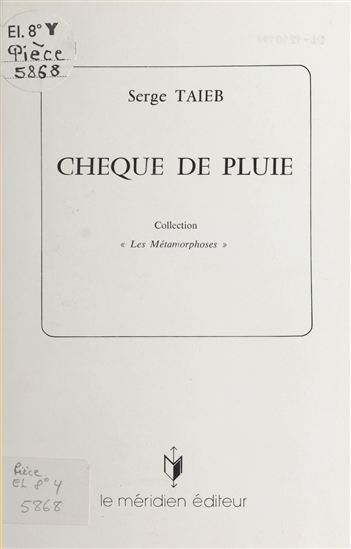 Chèque de pluie - SERGE TAIEB