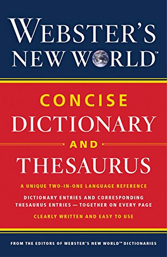 Webster&#39;s new world concise dictionary and Thesaurus - COLLECTIF