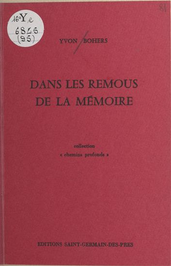 Dans les remous de la mémoire - YVON BOHERS