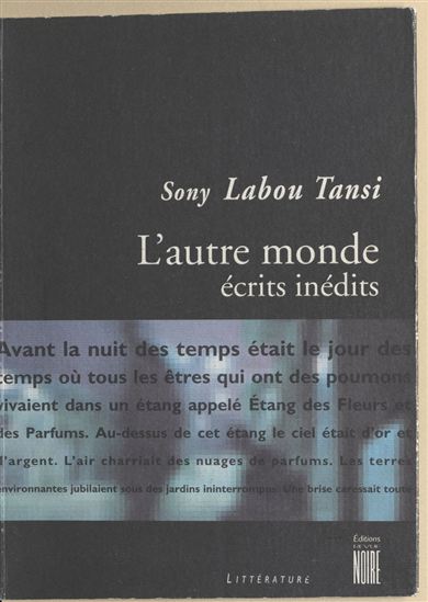 L'autre monde : écrits inédits - SONY LABOU TANSI