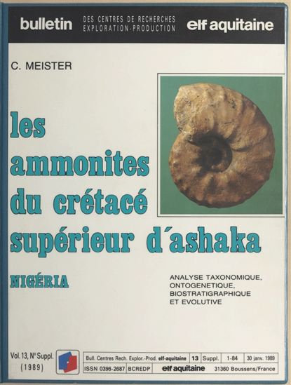 Les Amonites du crétacé supérieur d'Ashaka (Nigeria) - CHRISTIAN MEISTER