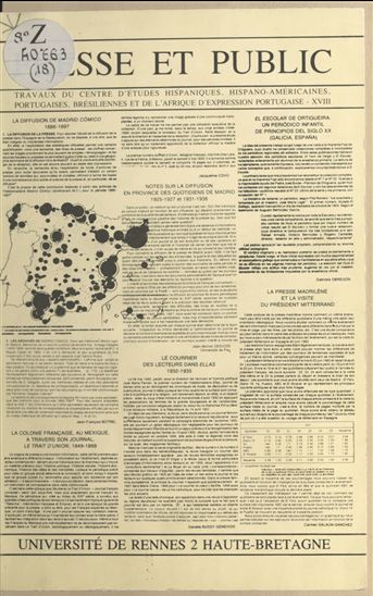 Presse et Public - HISPANO-AMÉ CENTRE D'ÉTUDES HISPANIQUES