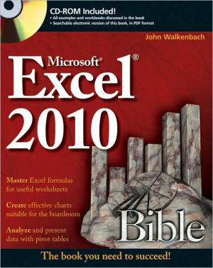 Excel 2010 Bible - JOHN WALKENBACH