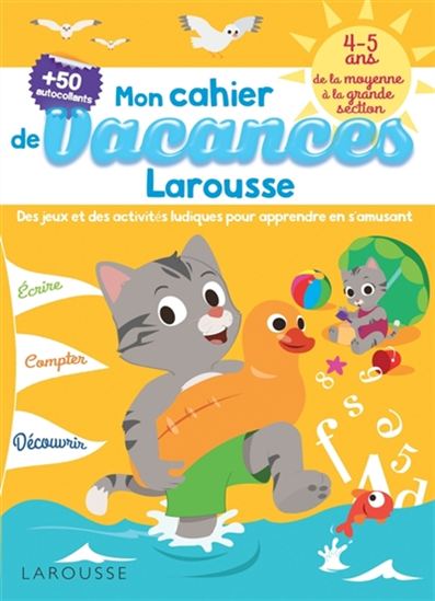 Mon cahier de vacances Larousse 4-5 ans - BÉATRIX LOT