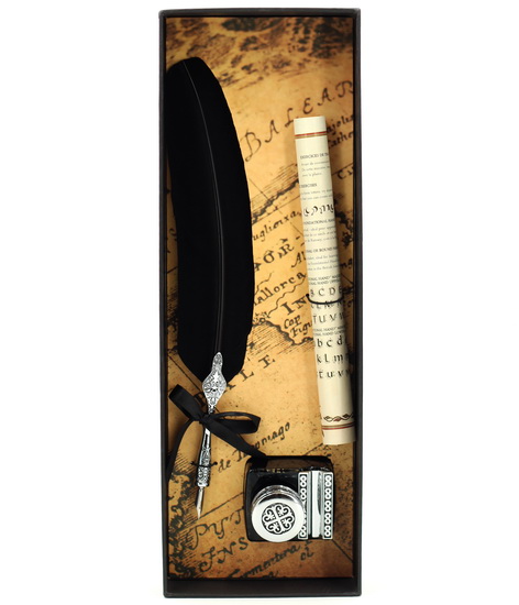 Ensemble de calligraphie plume noire 2pcs