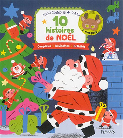 10 histoires de Noël : comptines, devinettes, activités N. éd. - COLLECTIF