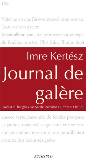 Journal de galère - IMRE KERTÉSZ