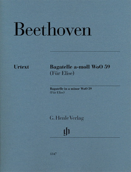 Bagatelle In A Minor WoO 59 (Für Elise) Édition Révisée - LUDWIG VAN BEETHOVEN