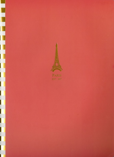Grand cahier ligné Tour Eiffel Paris 18.5X25.5cm