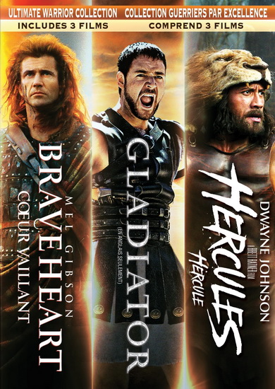 Ultimate Warrior Collection (Braveheart + Gladiator + Hercules 2014) - DIVERS