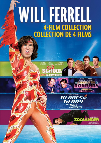 Will Ferrell 4-Film Collection (A Night at the Roxbury + Blades of Glory + Old School + Zoolander) - DIVERS
