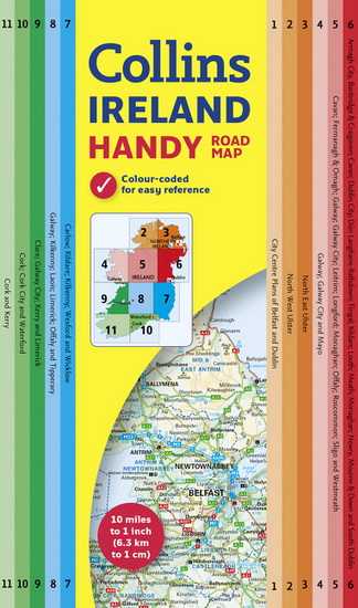 Collins Handy Map Ireland - COLLINS MAPS