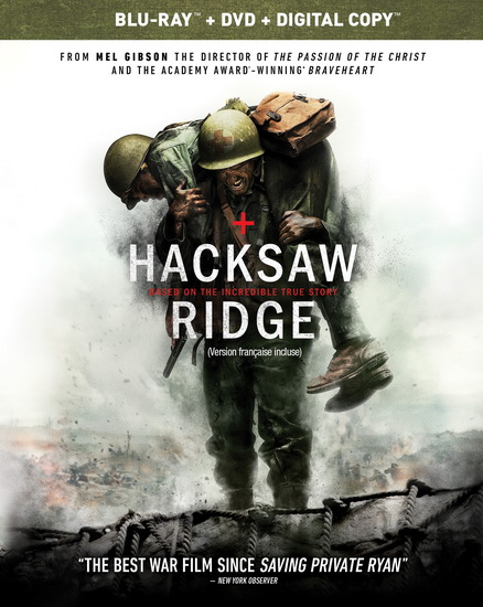 Hacksaw Ridge (Blu-Ray + DVD) - GIBSON MEL