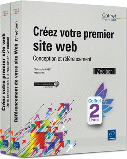 Créez votre premier site web : conception et référencement Cof. 2vls N. éd. - CHRISTOPHE AUBRY - MARIE PRAT