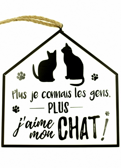 Plaque En Verre 39 39 Plus Je Connais Les Gens Plus J 39 Aime Mon Chat 39 39 Home Decor Gifts Renaud Bray