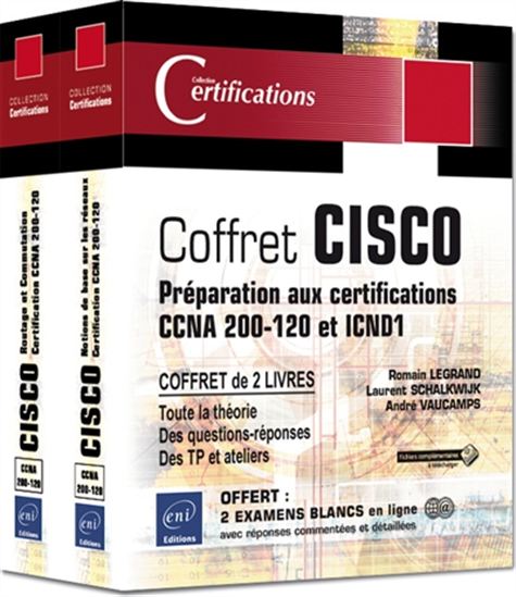 Cisco : préparation aux certifications CCNA 200-120 et ICND1 - COLLECTIF