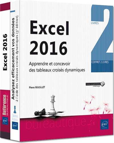 Excel 2016 : apprendre et concevoir des tableaux croisés dynamiques Cof. - PIERRE RIGOLLET
