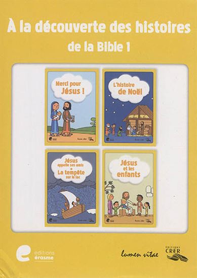 À la découverte des histoires de la Bible T.01 Cof. 4 vls. - COLLECTIF