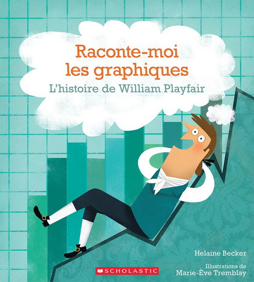 Raconte-moi les graphiques : l'histoire de William Playfair - HELAINE BECKER - MARIE-ÈVE TREMBLAY