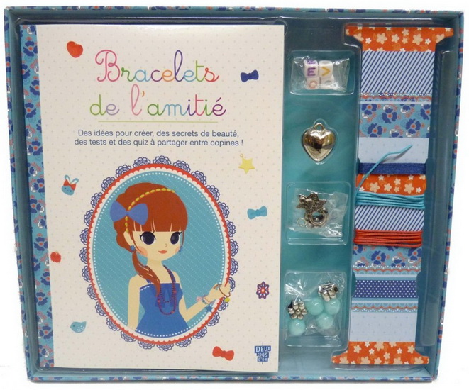 Bracelets de l&#39;amitié : des idées pour créer, des secrets de beauté, des tests et des quiz à partager entre copines ! Cof. N. éd. - KARINE THIBOULT